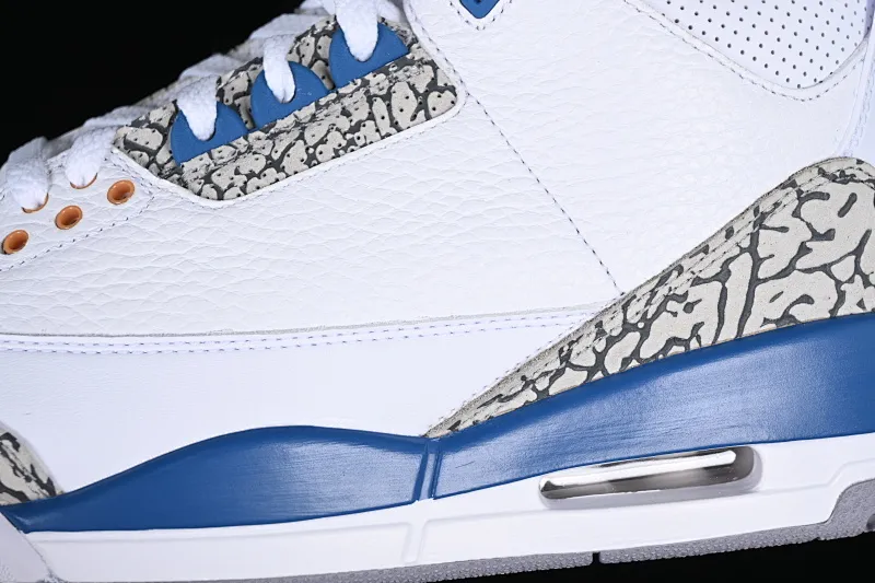 All categories Air Jordan Jordan series basketball shoes Air Jordan 3 Pure original Air Jordan Retro AJ3 Joe 3 white and blue Wizards CT8532-148